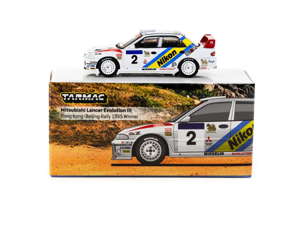 Mitsubishi Lancer Evolution III Hong Kong-Beijing Rally 1995 Winner #2 - 1/64 Tarmac