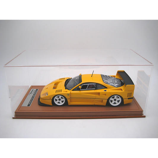 Ferrari F40 galben Editie limitata 40pcs cu vitrina plexiglass - 1/18 Tecnomodel