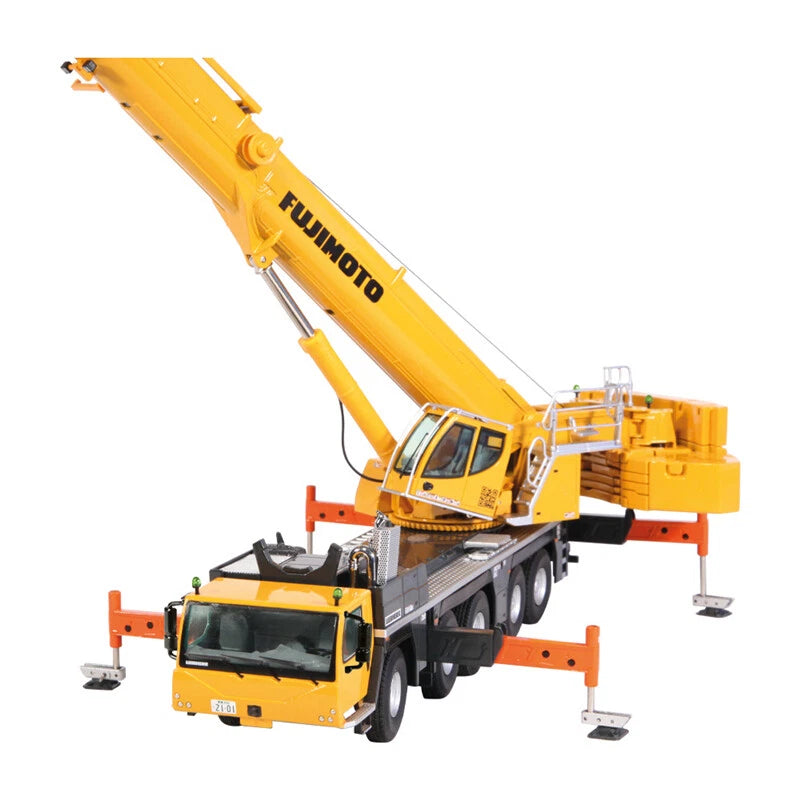 Macara Liebherr LTM1250-5.1 Mobile crane Fujimoto yellow / black - 1/50 NZG