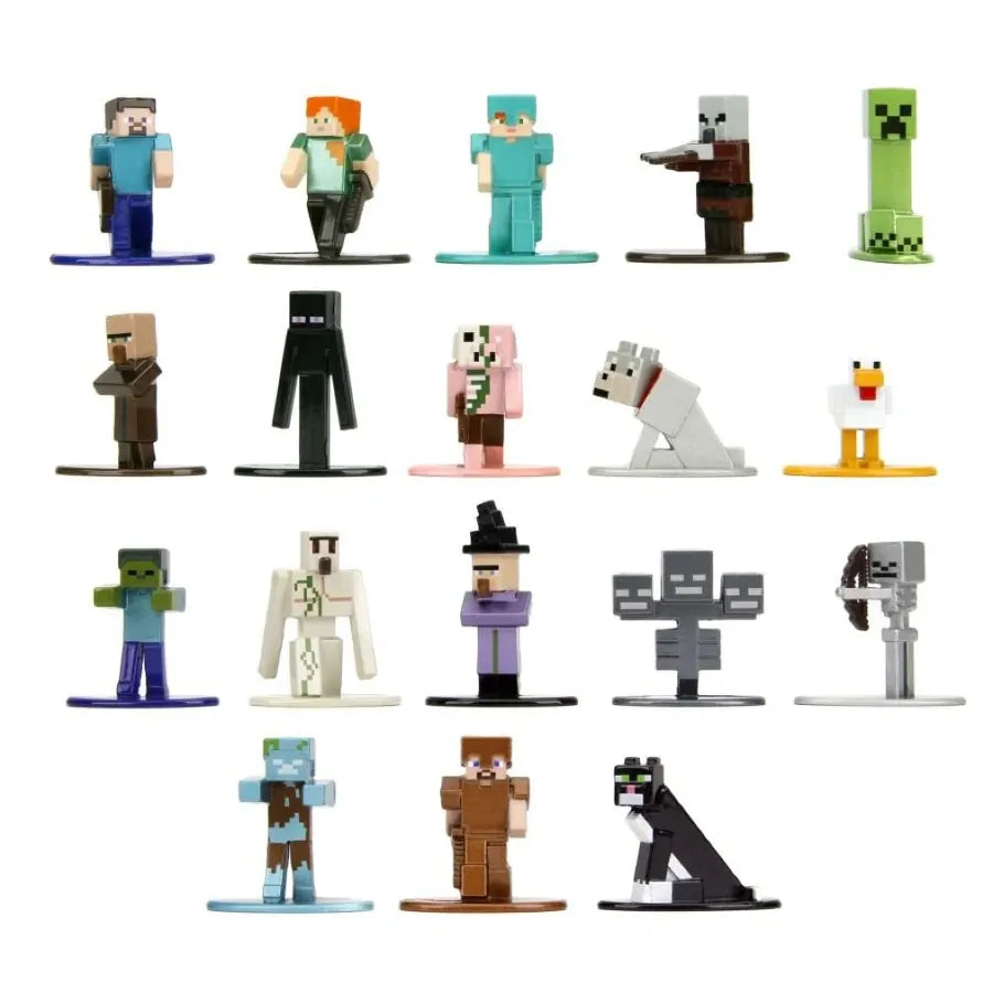 Set 18 figurine metalice nano Metalfigs Minecraft Wave 2 - Jada
