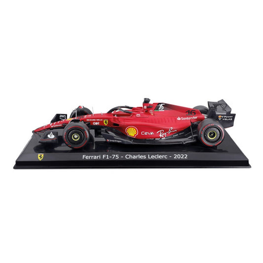 Formula 1 Ferrari F1-75 - Charles Leclerc 2022 #16 cu vitrina plexiglass - 1/24 Altaya