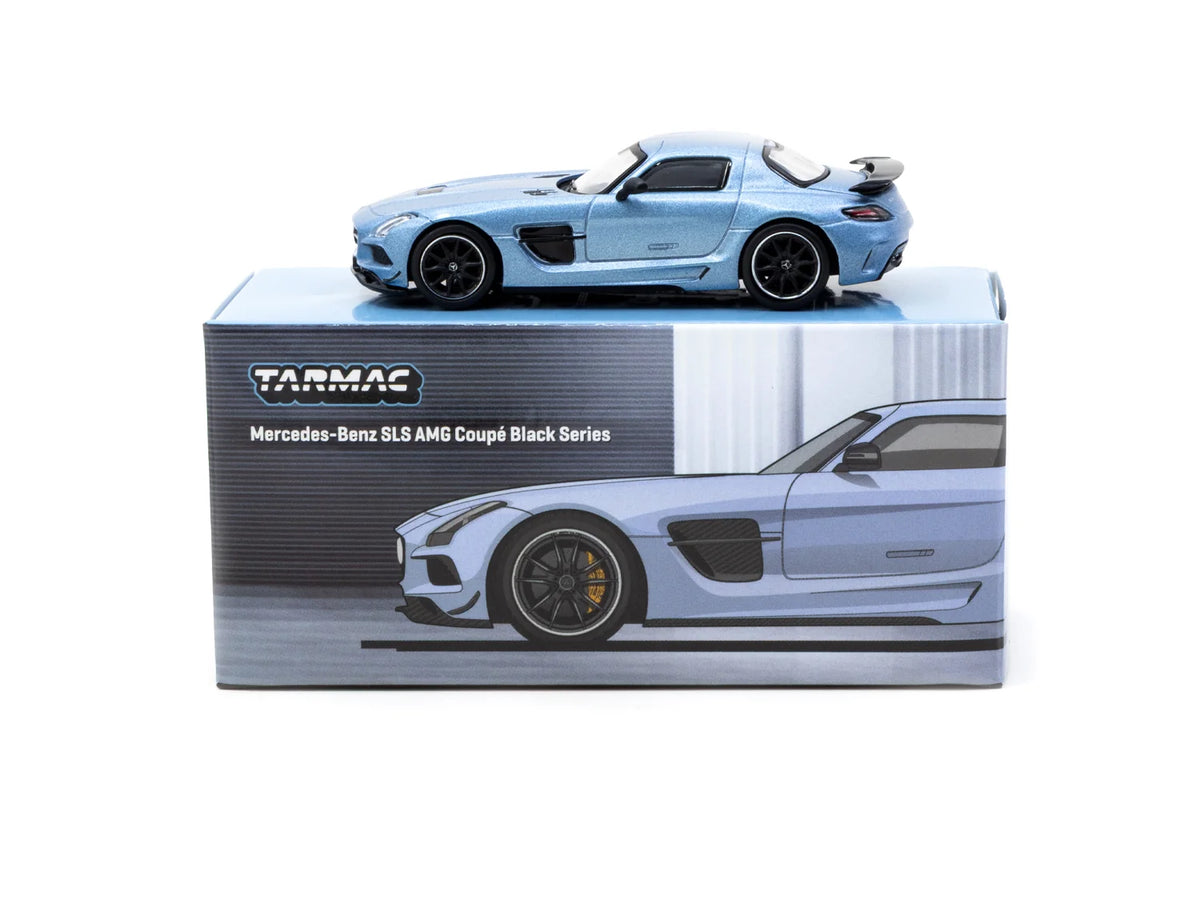 Mercedes-Benz SLS AMG Coupe Black Series matte blue - 1/64 Tarmac