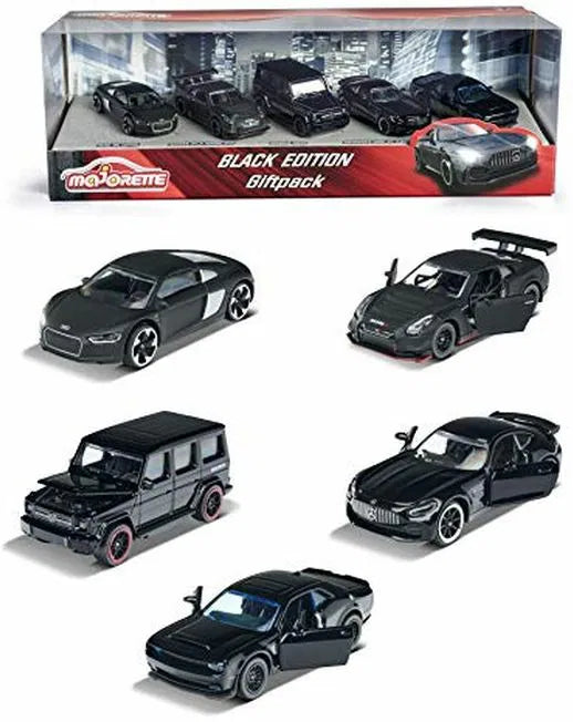 Set 5 masinute metalice Majorette Black Edition - 1/64 Majorette