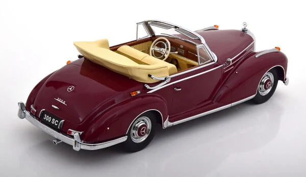 Mercedes 300 SC Cabriolet 1957 visiniu/crem - 1/18 KK-Scale