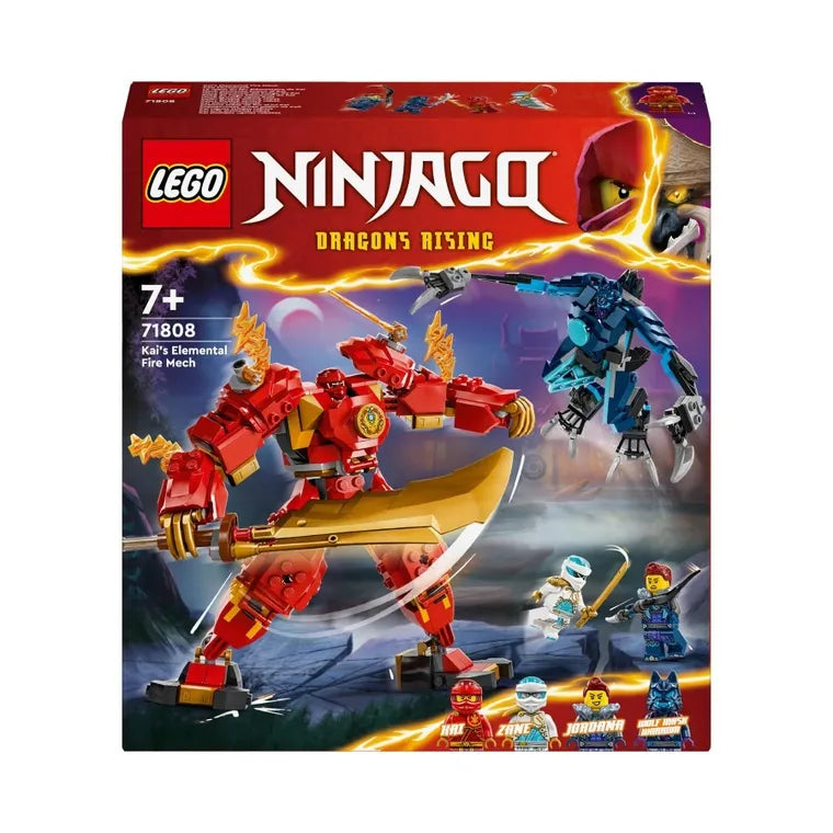 LEGO Ninjago 71808 - Robotul stihie de foc al lui Kai (322 piese)