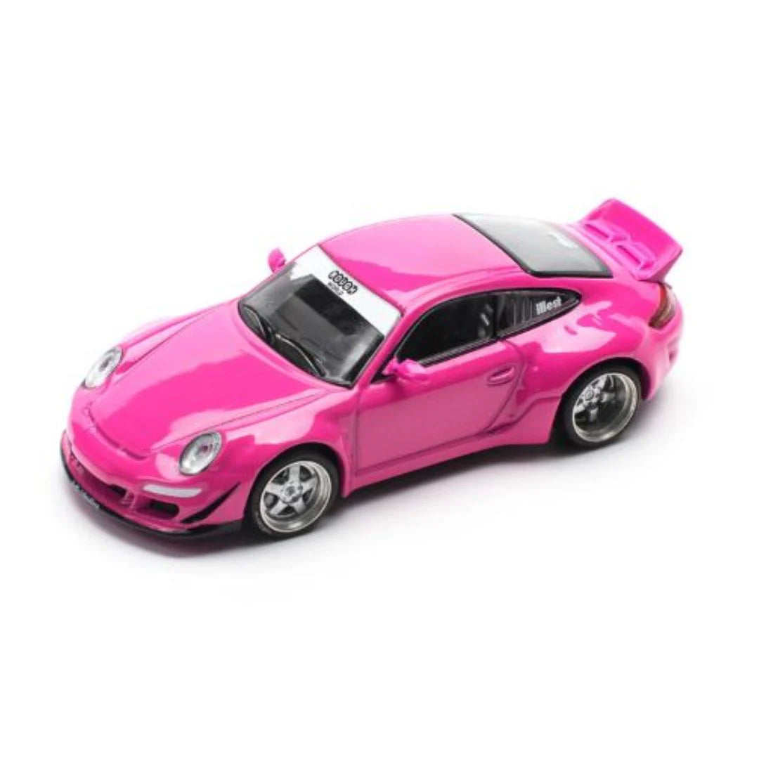 Porsche 911 Carrera RWB 997 roz - 1/64 Pop Race
