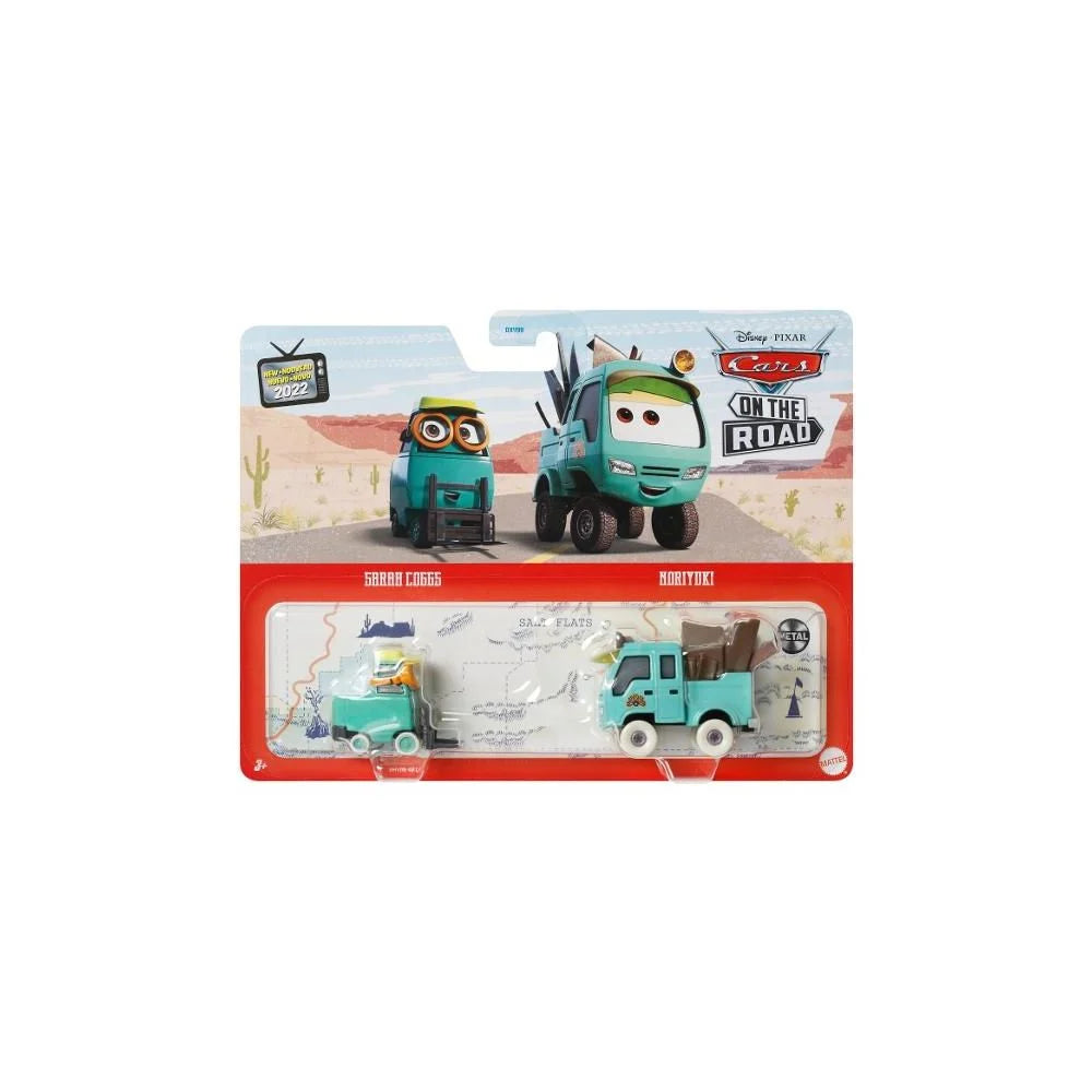 Set 2 masinute Cars - Sarah Coggs si Noriyuki - 1/55 Cars