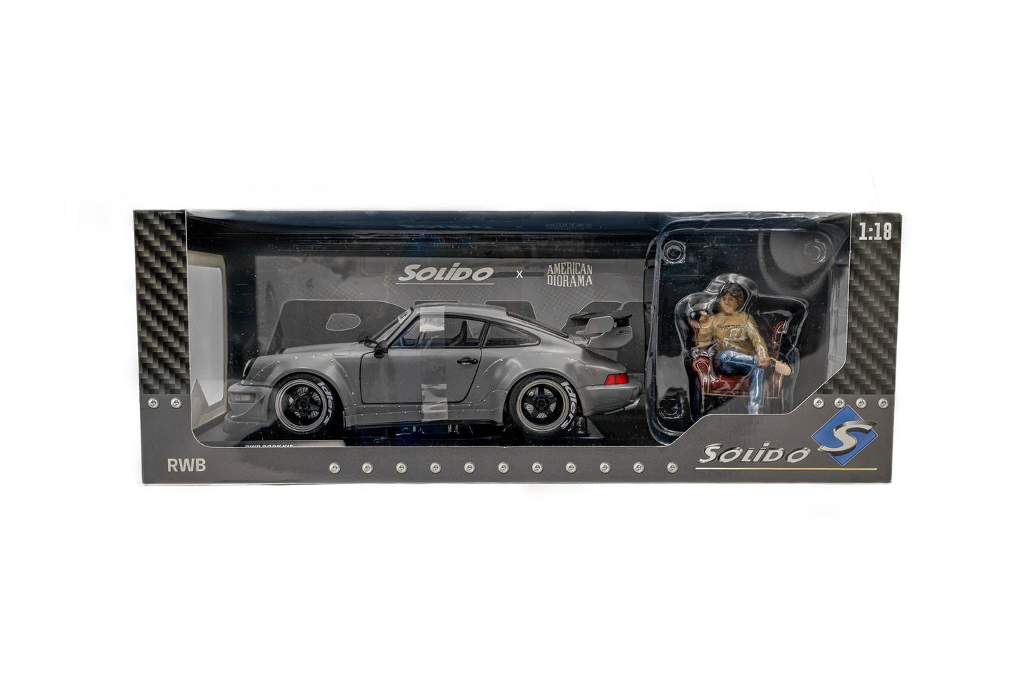 Porsche RWB Bodykit cu figurina - 1/18 Solido