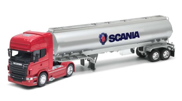 Camion Cap Tractor Scania cu remorca-cisterna - 1/32 Welly