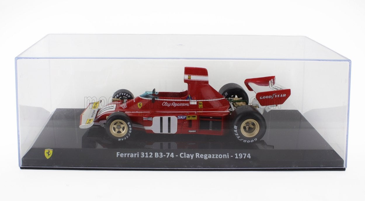 Formula 1 Ferrari 312 B3-74 Clay Regazzoni 1974 #11 cu vitrina - 1/24 Altaya