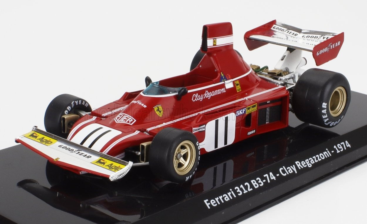 Formula 1 Ferrari 312 B3-74 Clay Regazzoni 1974 #11 cu vitrina - 1/24 Altaya