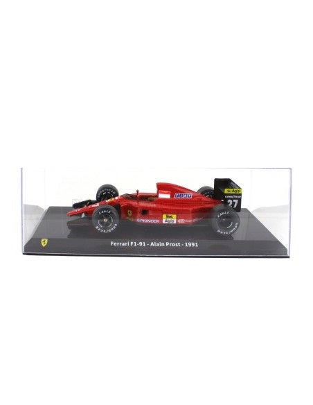 Formula 1 Ferrari F1-91 Alain Prost 1991 #27 cu vitrina - 1/24 Altaya