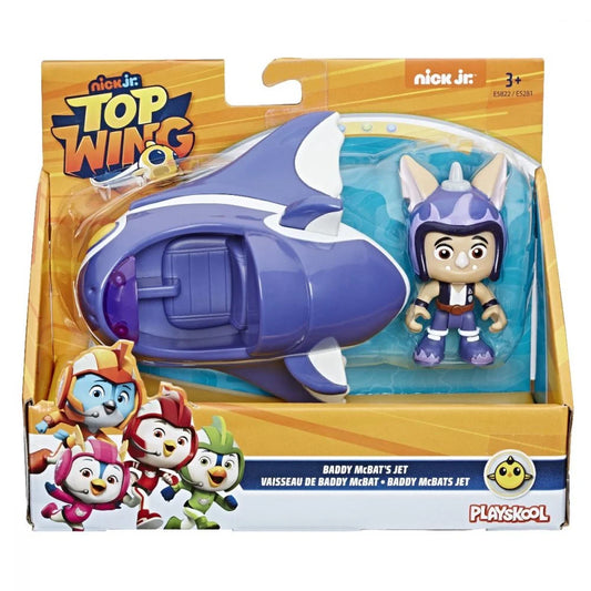 Figurina cu vehicul Top Wing - Baddy