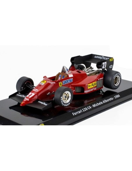 Formula 1 Ferrari 126 C4 - Michele Alboreto 1984 #27 cu vitrina plexiglass - 1/24 Premium Collectibles
