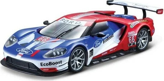 Ford GT Race Car #66 cu vitrina plexiglass - 1/32 Bburago