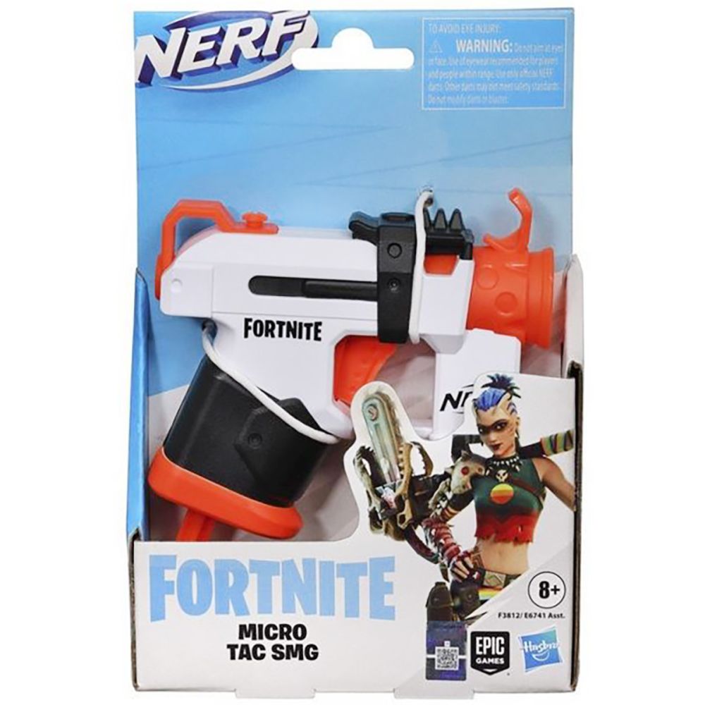 Pistol Nerf Fortnite Microshots - Micro Tac Smg cu 2 gloante