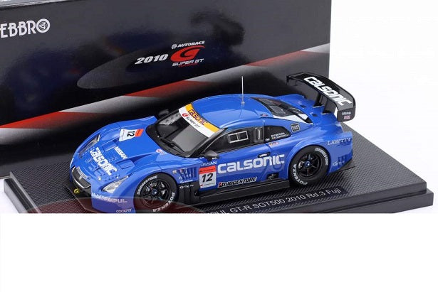 Nissan Calsonic Impul GT-R Sgt500 2010 Rd.3 Fuji #12 cu vitrina plexiglass - 1/43 Ebbro
