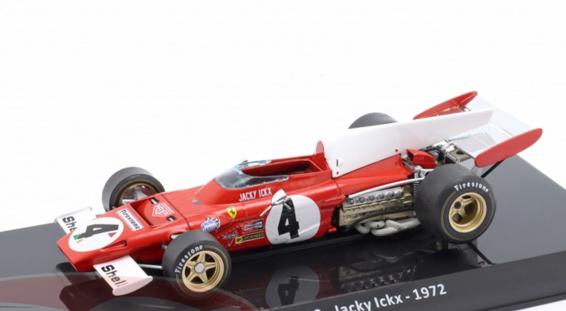 Formula 1 Ferrari 312 B2 Jacky Ickx 1972 #4 cu vitrina - 1/24 Altaya