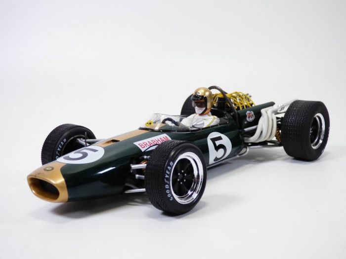 Formula 1 Brabham BT20 #5 Jack Brabham 2nd GP Mexico 1966 - 1/18 Model Car Group