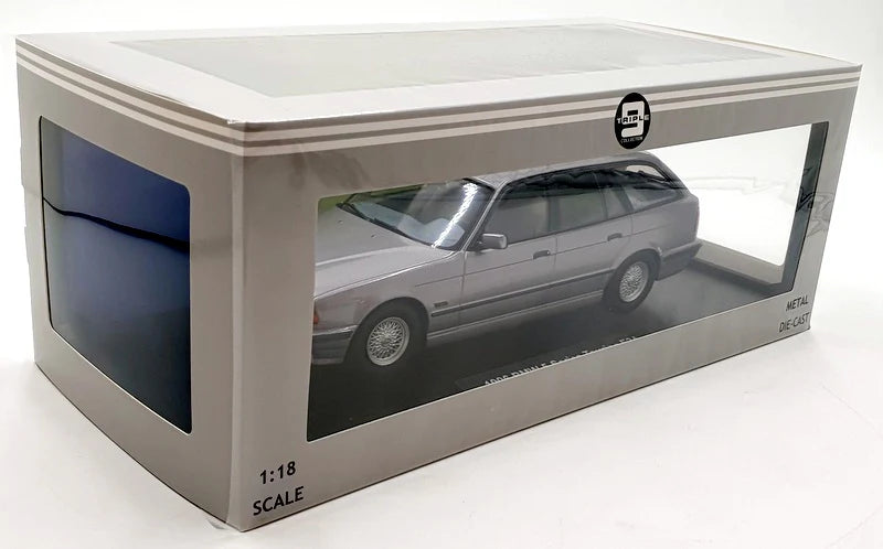 BMW  Seria 5 Touring E34 argintiu - 1/18 Triple9