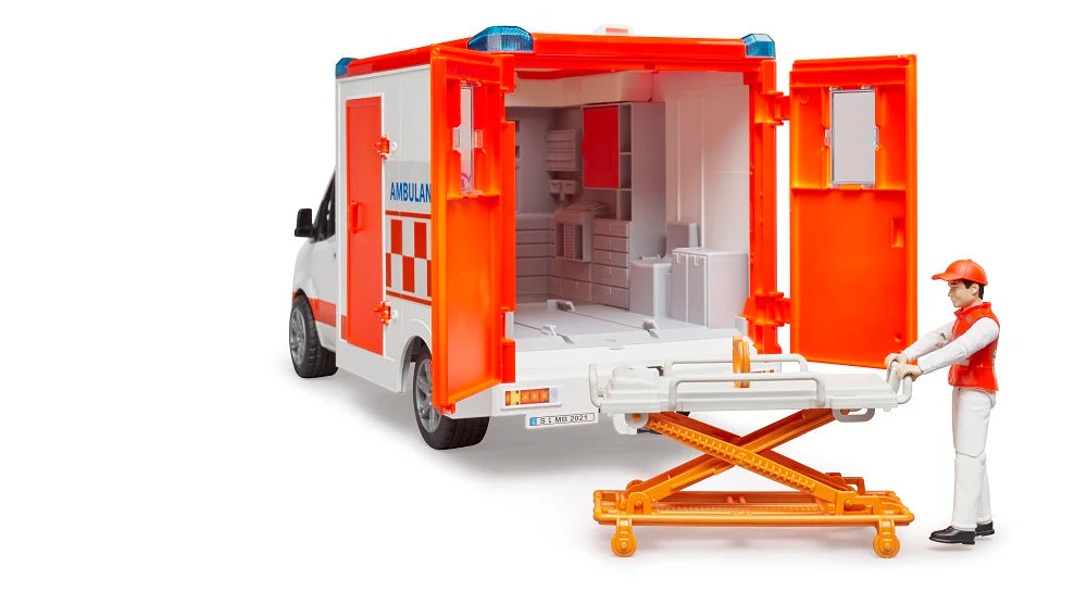 BRUDER 02676 - Ambulanta Mercedes Benz Sprinter cu paramedic