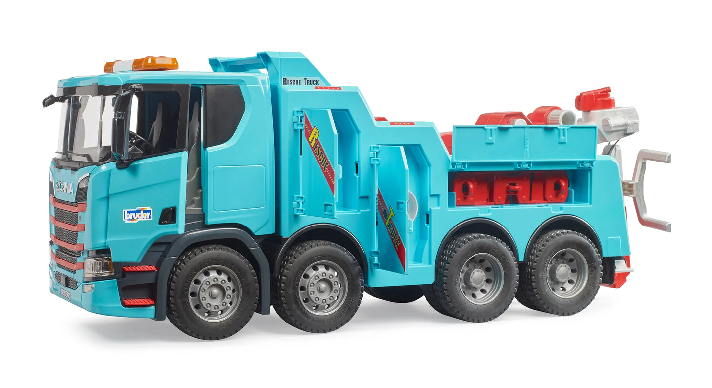 BRUDER 03553 - Camion pentru tractari grele Bruder 03553, Scania Super 560R, cu lumini si sunete