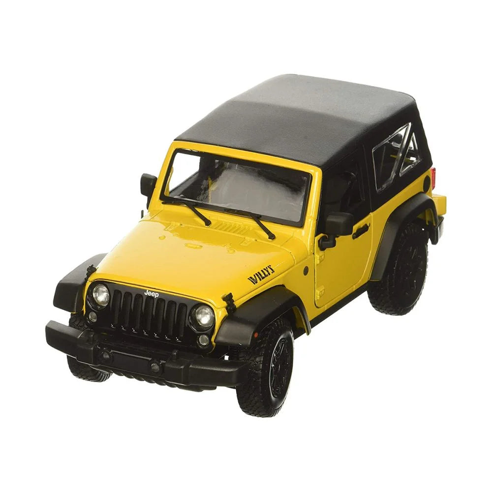 Jeep Wrangler 2014 galben - 1/18 Maisto