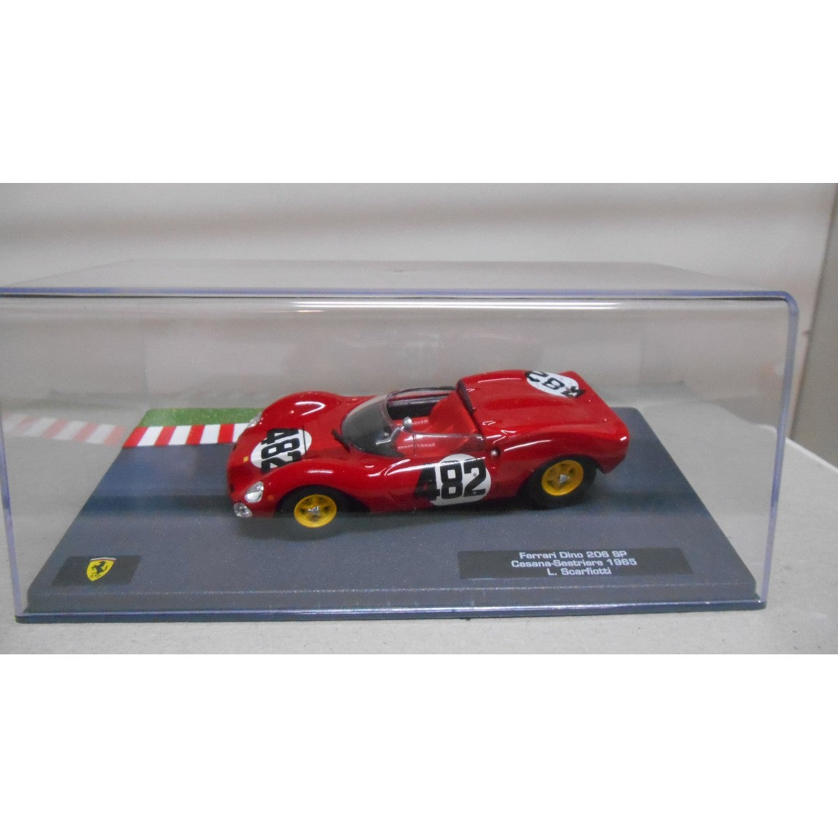 Ferrari Dino 206 SP Cesana-Sestriere 1965 #482 cu vitrina plexiglass - 1/43 Altaya