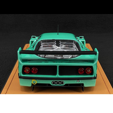 Ferrari F40 turquoise Editie limitata 40pcs cu vitrina plexiglass - 1/18 Tecnomodel