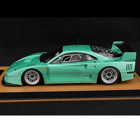 Ferrari F40 turquoise Editie limitata 40pcs cu vitrina plexiglass - 1/18 Tecnomodel