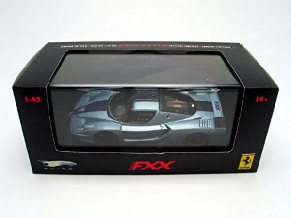 Ferrari Fxx bleu cu vitrina plexiglass - 1/43 Hot Wheels Elite