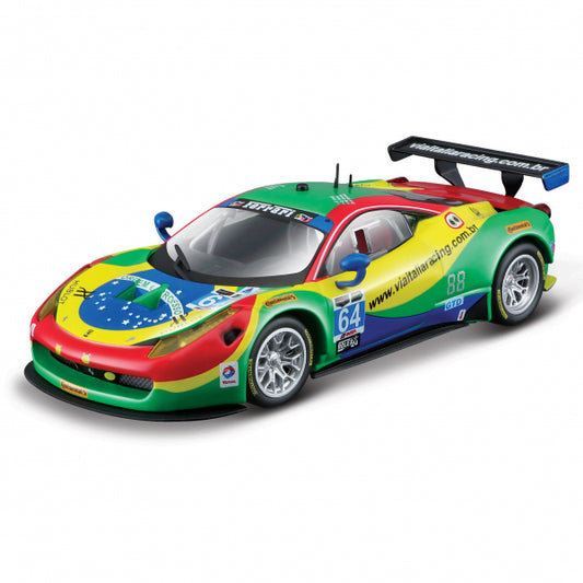 Ferrari 458 Italia GT3 2015 #64 cu vitrina plexiglass - 1/43 Bburago Signature