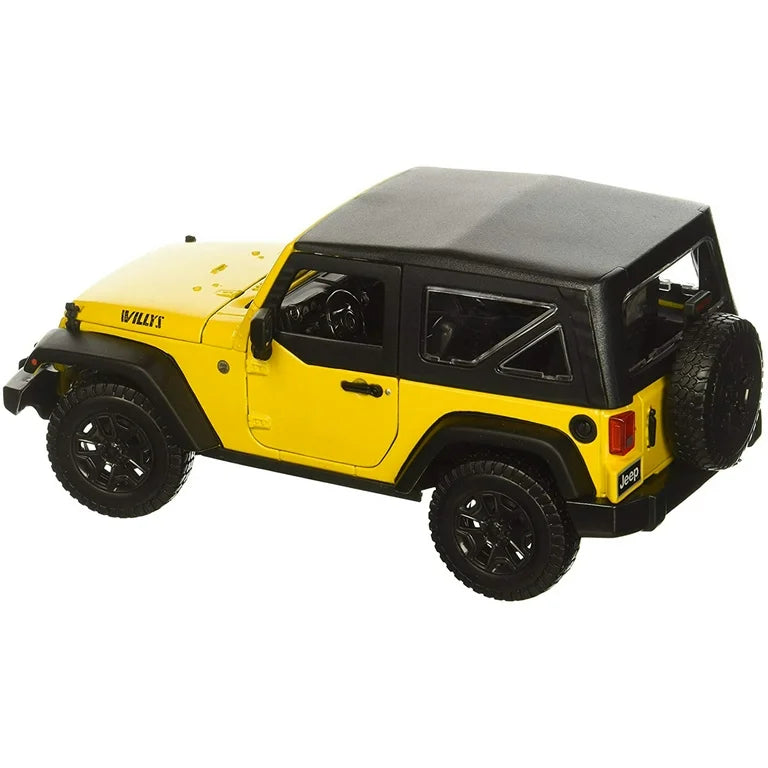 Jeep Wrangler 2014 galben - 1/18 Maisto