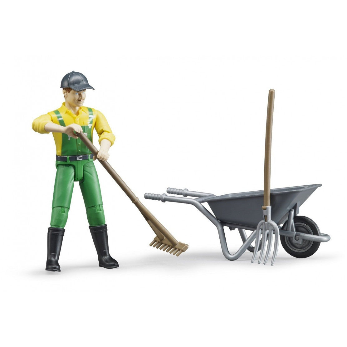 BRUDER 62610 - Set Figurina Fermier cu Accesorii