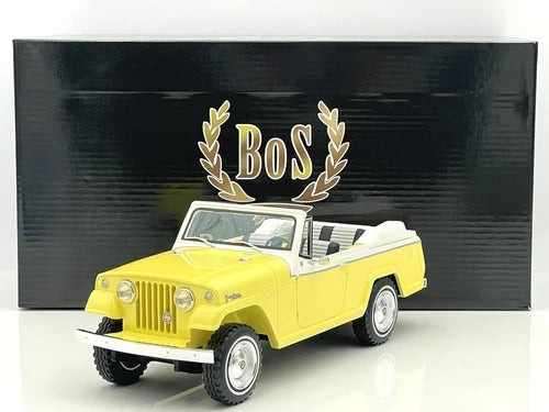 Jeepster Commando Convertible galben - 1/18 Bos Models