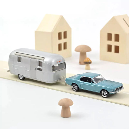 Ford Mustang 1968 bleu si rulota - 1/43 Norev