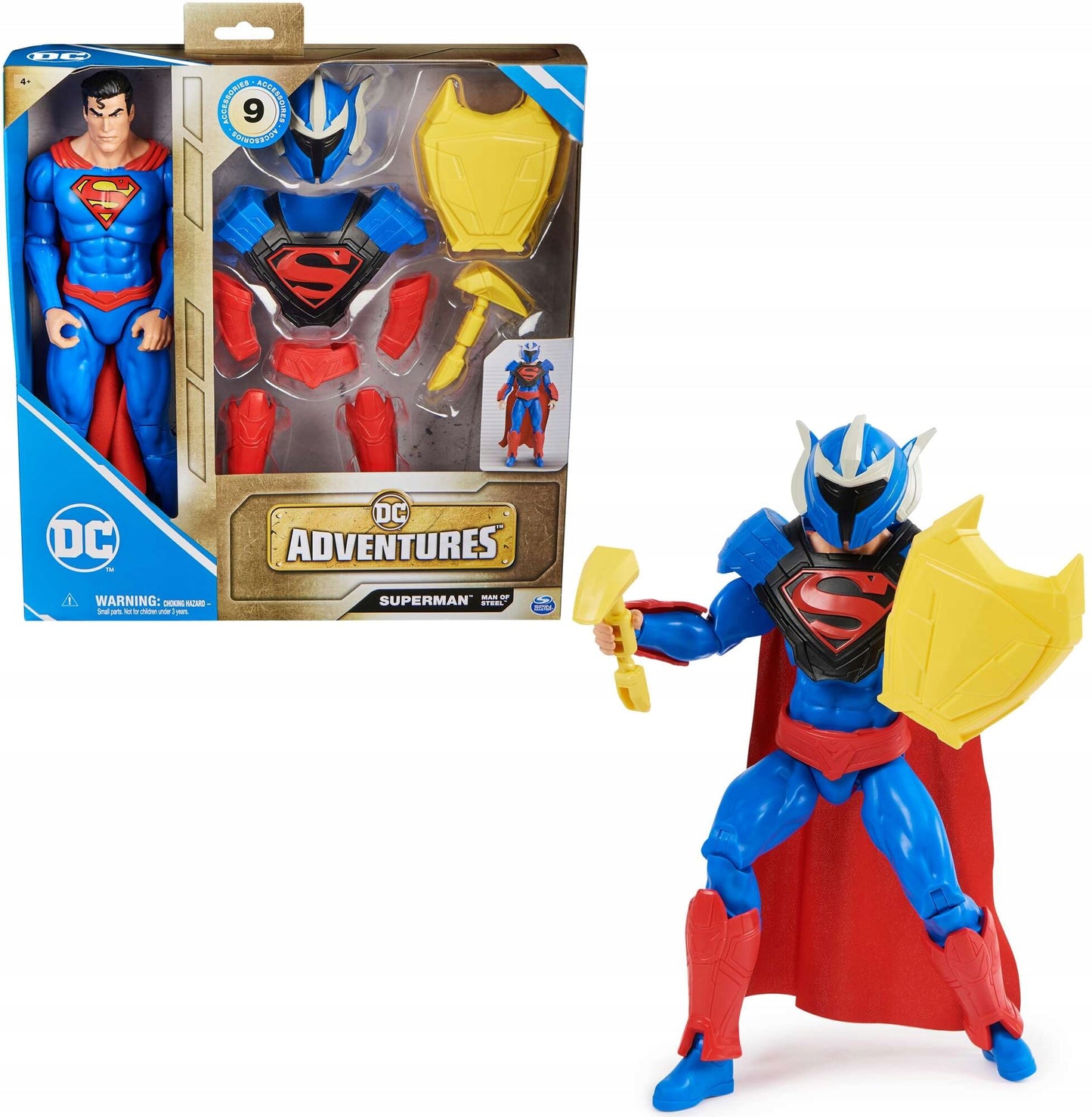 Figurina articulata Dc Universe Adventures - Superman Man Of Steel 30 cm