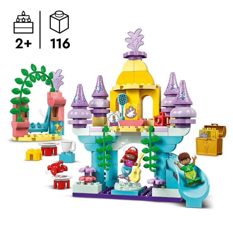LEGO DUPLO Disney 10435 - Palatul subacvatic magic al lui Ariel (116 piese)