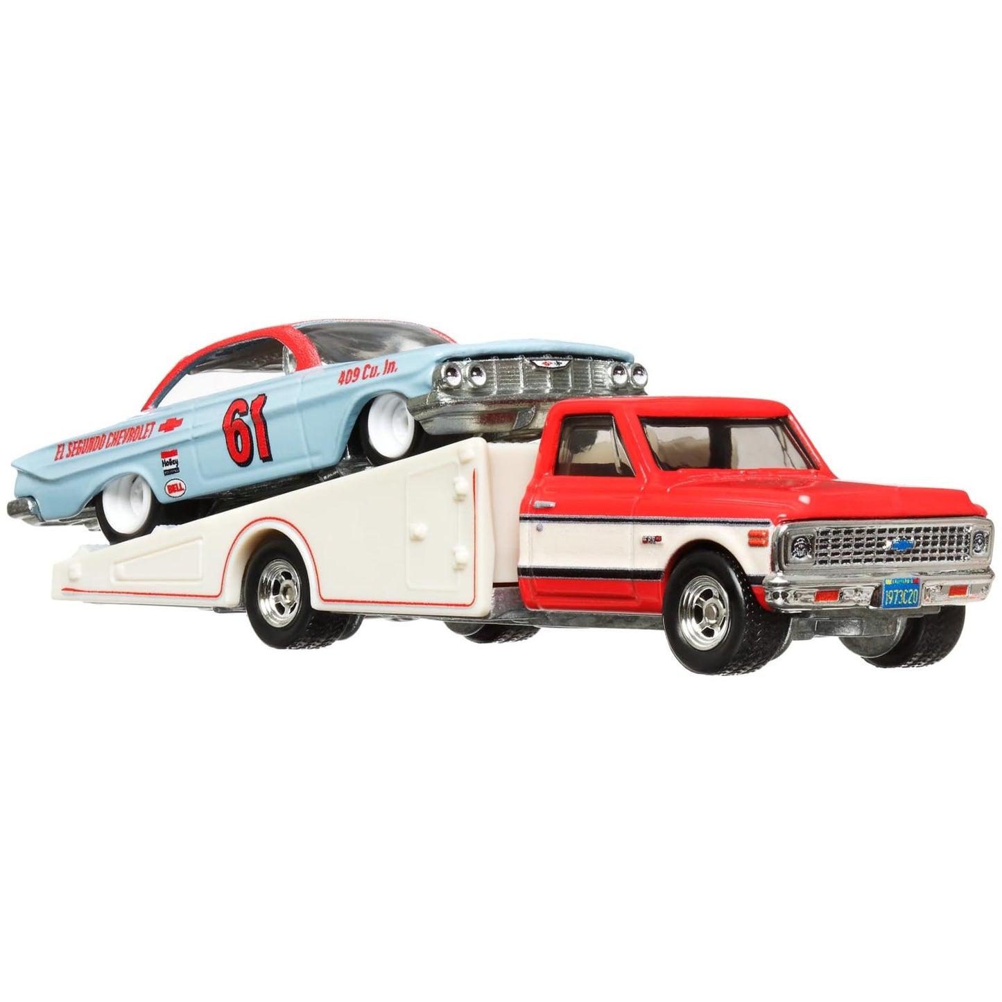 Set 2 masinute Chevy Ramp Truck 1972 si Impala 1961 - 1/64 Hot Wheels Premium