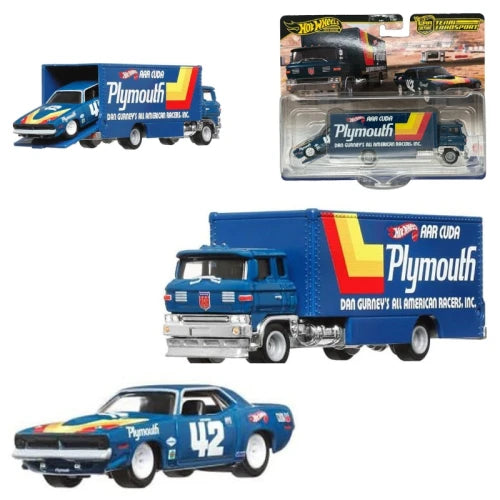Set 2 machete Sakura Sprinter si Plymouth AAR Cuda 1970 - 1/64 Hot Wheels Premium
