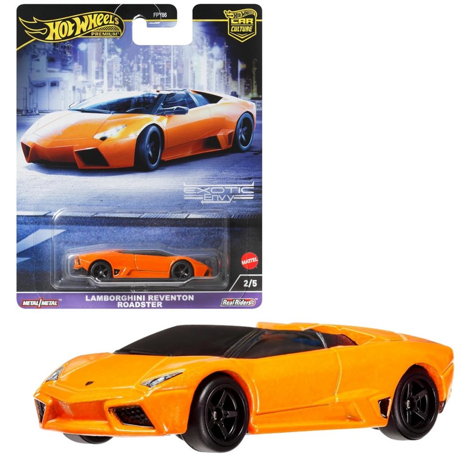 Lamborghini Reventon Roadster portocaliu - 1/64 Hot Wheels Premium