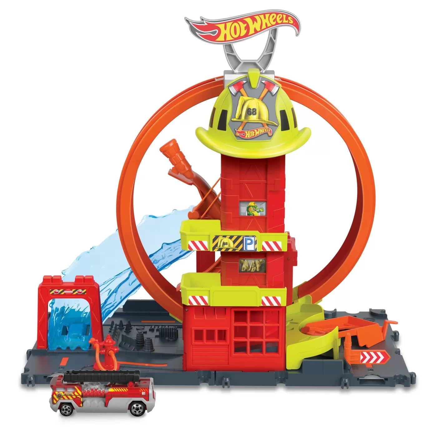 Pista Statia de pompieri Super loop - Hot Wheels