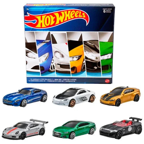 Set 6 masinute Hot Wheels European multipack - 1/64 Hot Wheels