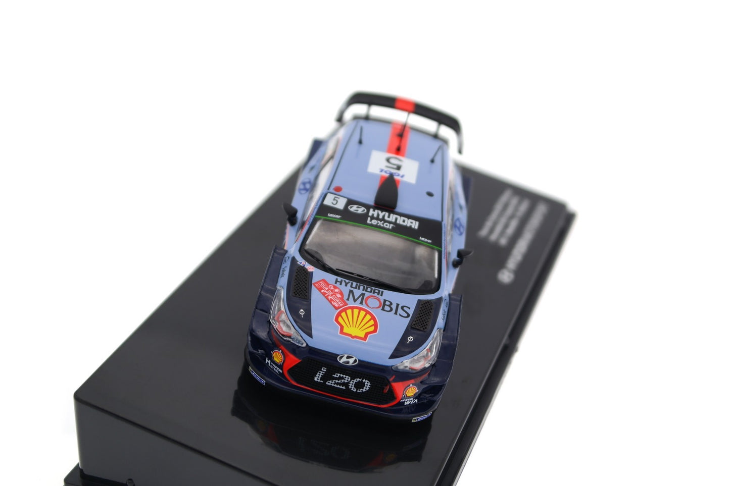Hyundai i20 Coupe WRC #5 Winner Rallye Tour de Corse 2017 Neuville, Gilsoul cu vitrina plexiglass -1/43 PTC  Collectibles Industry