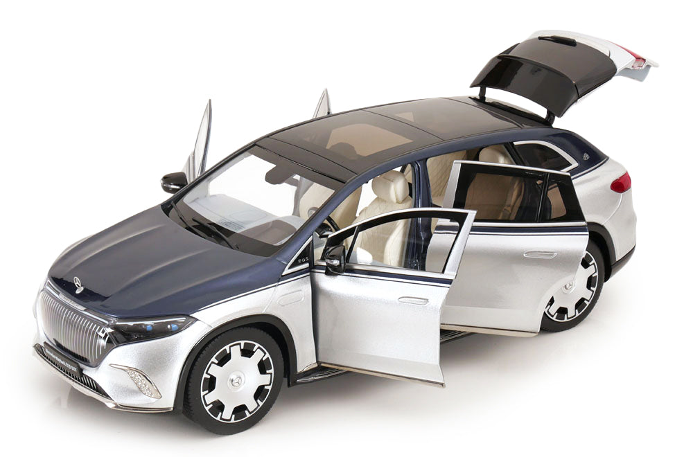 Mercedes-Maybach EQS 680 SUV 2024 nautical blue / hightechsilver - 1/18 NZG