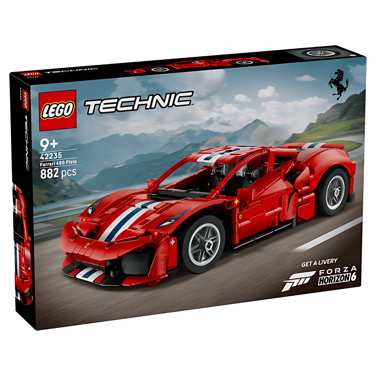 LEGO Technic 42235 - Masina Ferrari 488 PISTA (882 piese)