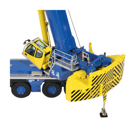 Macara Liebherr LTM1250-5.1 Mobile crane Kwun Tung blue / yellow - 1/50 NZG