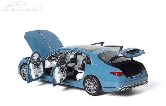 Mercedes-Maybach S-Class 2021 vintage blue - 1/18 Almost Real