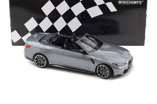 BMW M4 Cabrio 2021 gri 1/402pcs - 1/18 Minichamps