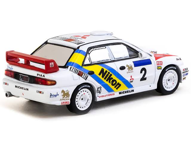 Mitsubishi Lancer Evolution III Hong Kong-Beijing Rally 1995 Winner #2 - 1/64 Tarmac